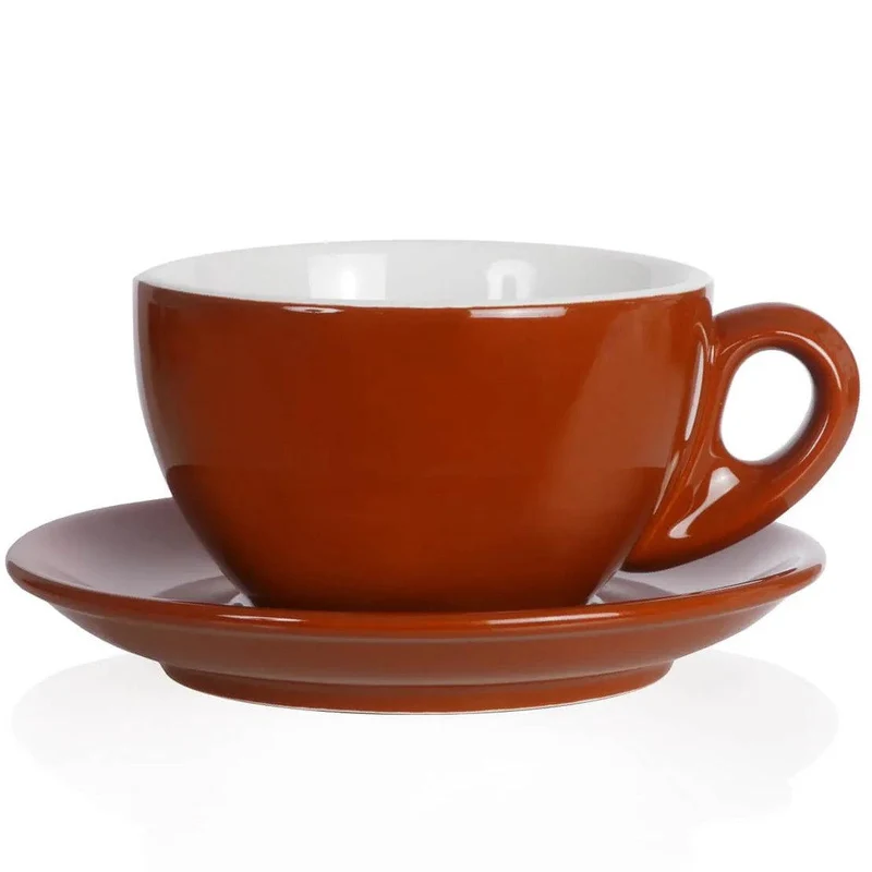 NuovaPoint Palermo Milchkaffeetassen 290 ml, 6er Set