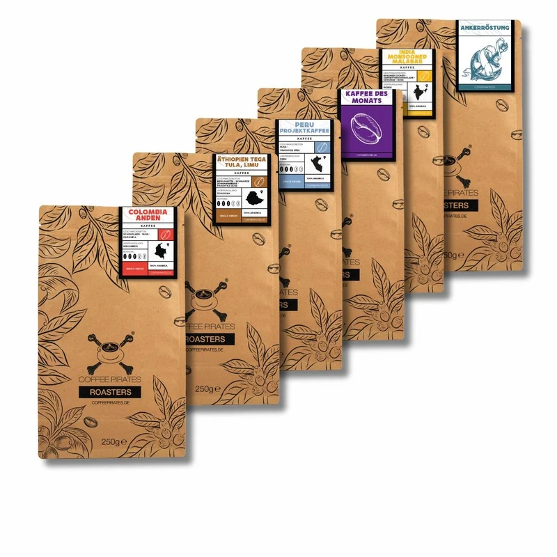 Filterkaffee Probierset – 6x 250g Specialty Coffee für echte Genießer