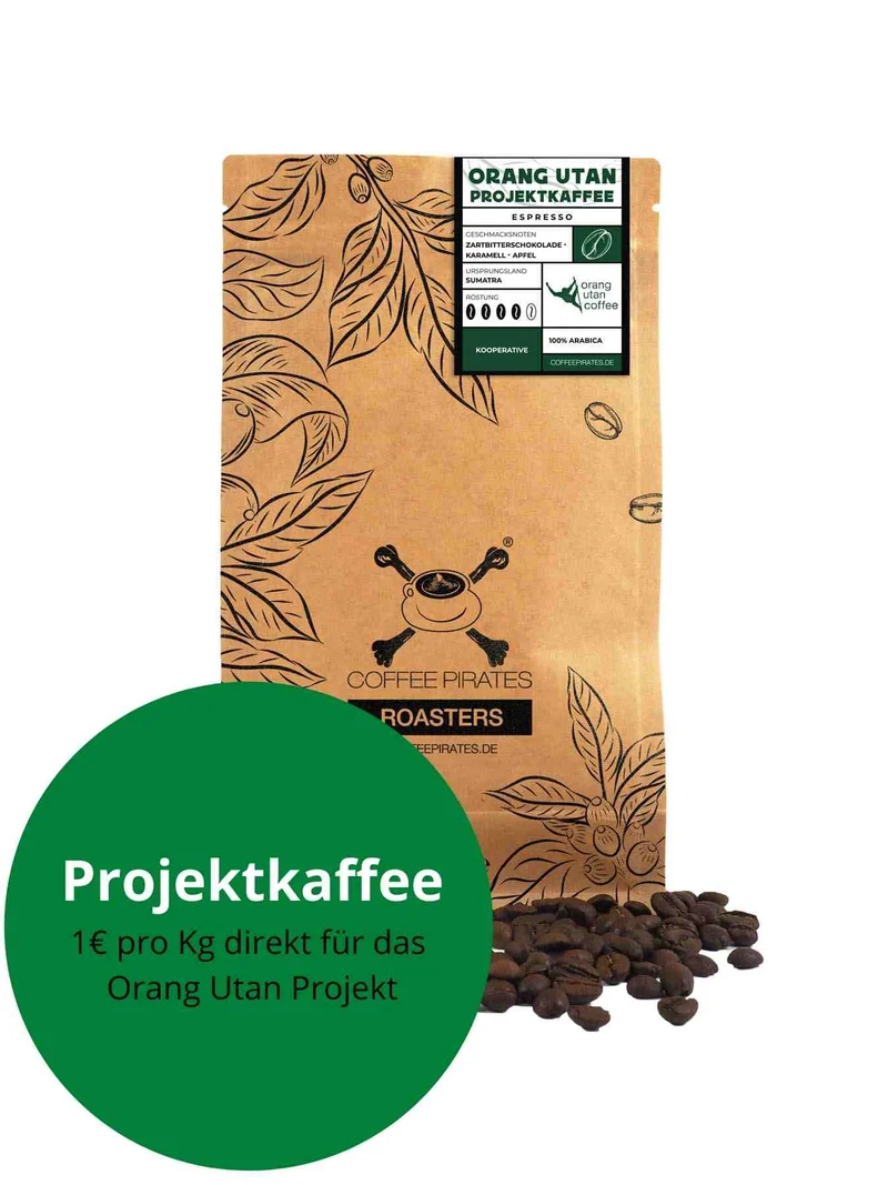 Orang Utan Sumatra Espresso – nachhaltig genießen mit gutem Gewissen
