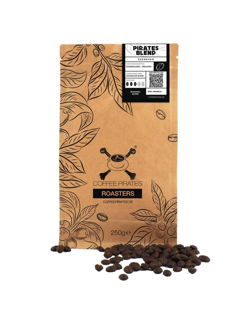 Pirates Blend Espresso – 100 % Arabica für fruchtige Espresso-Momente