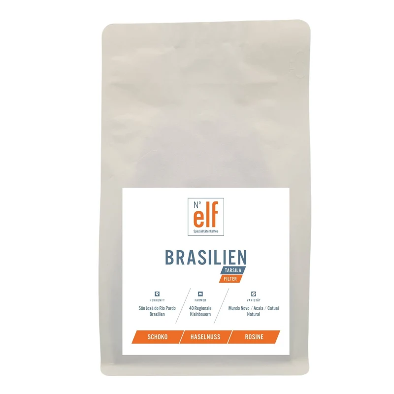 No. elf Kaffeebohnen Brasilien Tarsila – Nussig-schokoladiger Filterkaffee