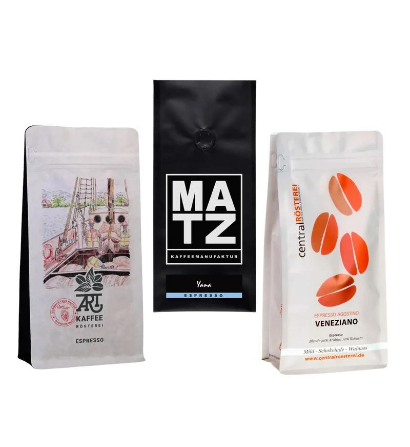 Espresso-Probierset für Siebträger (3 X 250 gr)