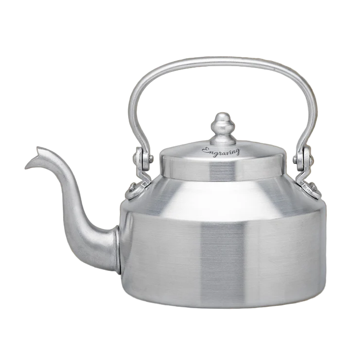 Teekanne „Oslo“ aus Aluminium mit Gravur – 2 L
