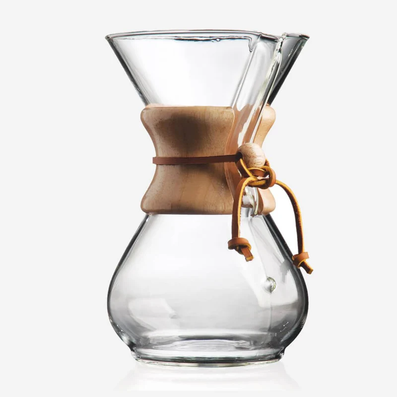Chemex Kaffeekaraffe mit Holzhals für 2-6 Tassen