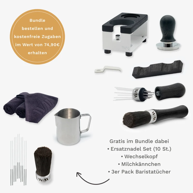 Tamperstation weiß Super Bundle - Räuchereiche