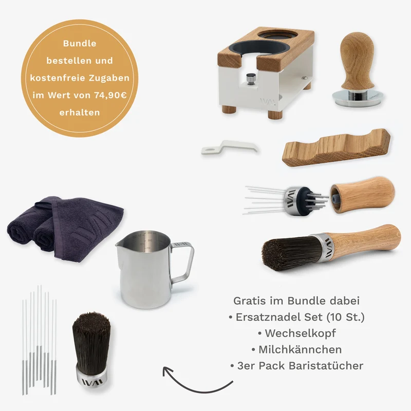 Tamperstation weiß Super Bundle - Eiche