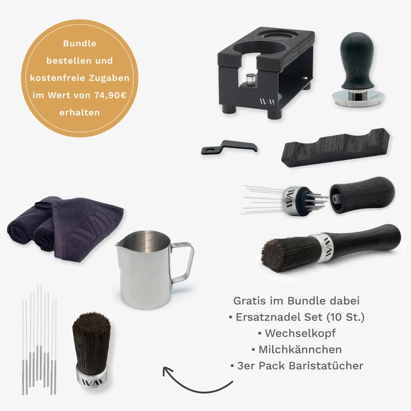 Tamperstation schwarz Super Bundle - Räuchereiche