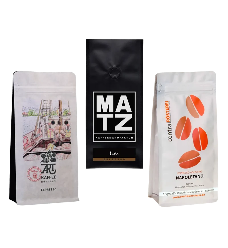 Kaffeebohnen-Probierset für Vollautomaten (3 X 250 gr)