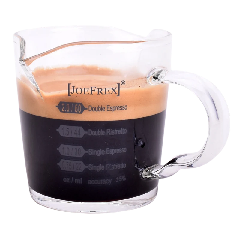 JoeFrex Espresso Shotglas Doppel Auslauf