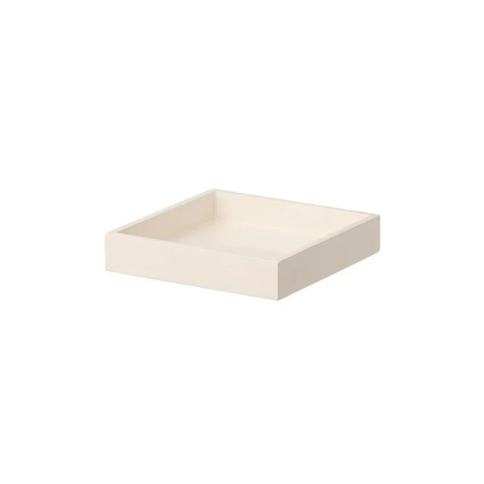 Cream Lacquer Square Tray