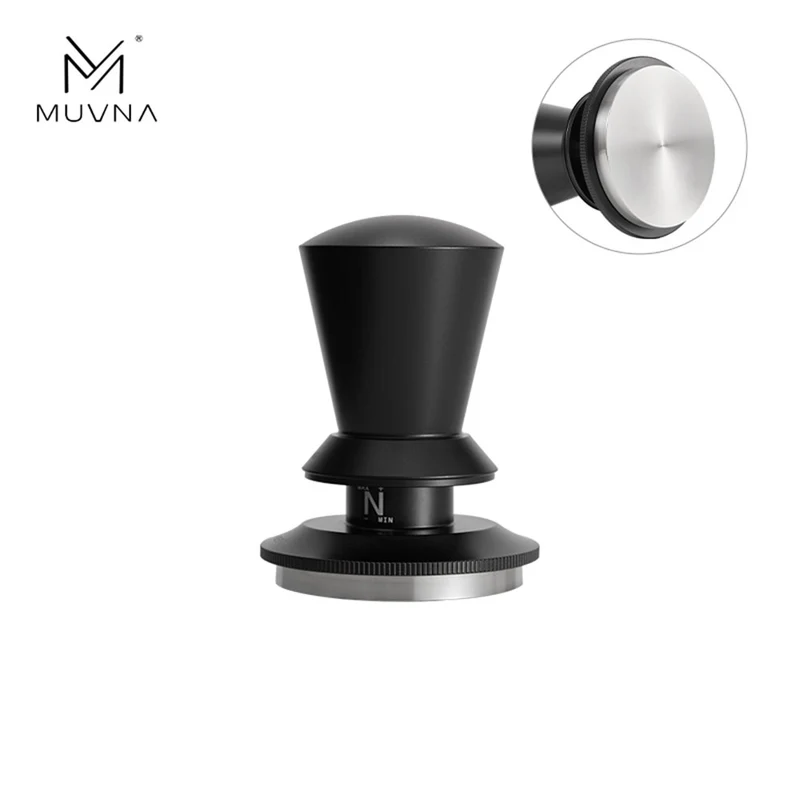 Muvna Adjustable Tamper Schwarz – 58 mm