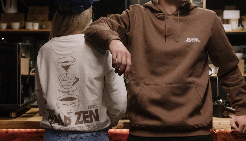 B&S Hoodie "Brewtiful" kaffeebraun