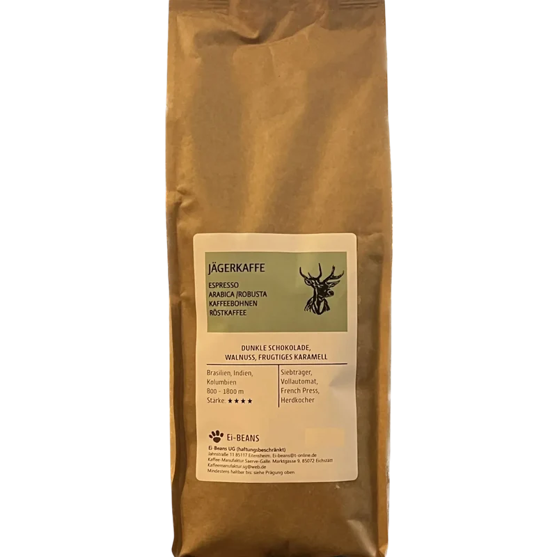 Espresso Jägerkaffee - Espresso Bohnen Arabica / Robusta