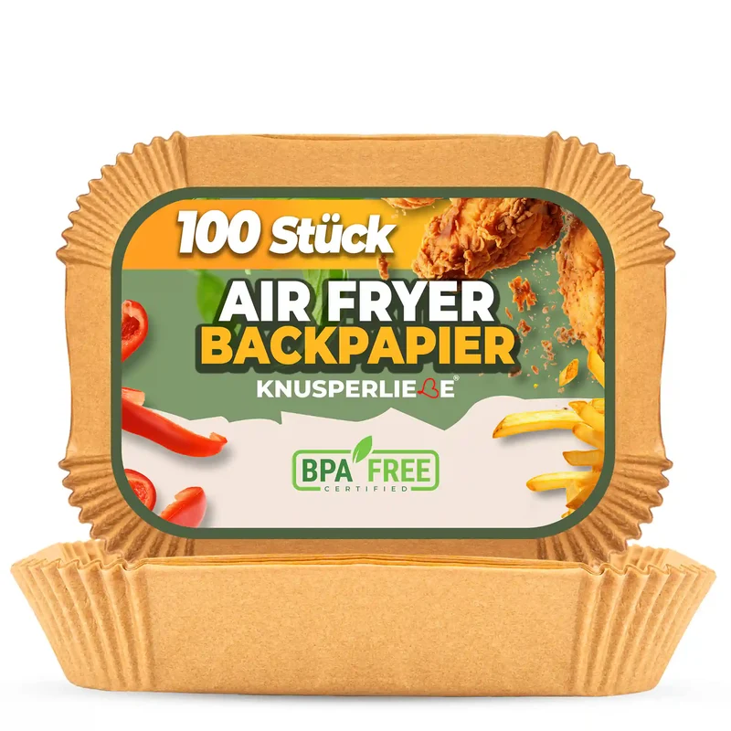Airfryer Backpapier rechteckig für Dual Zone