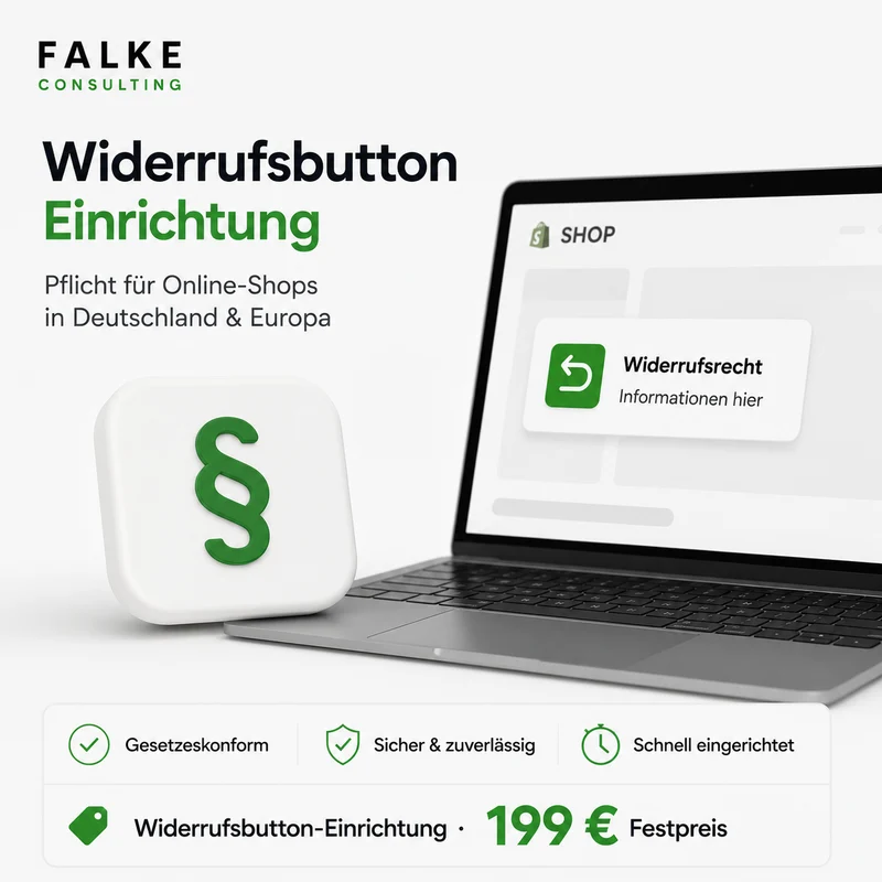 Widerrufsbutton einrichten (Shopify) – rechtssicher ab 19.06.2026