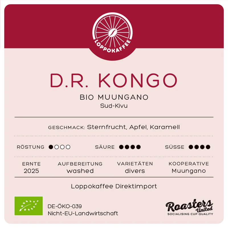 BIO D.R. KONGO MUUNGANO Ernte 2025