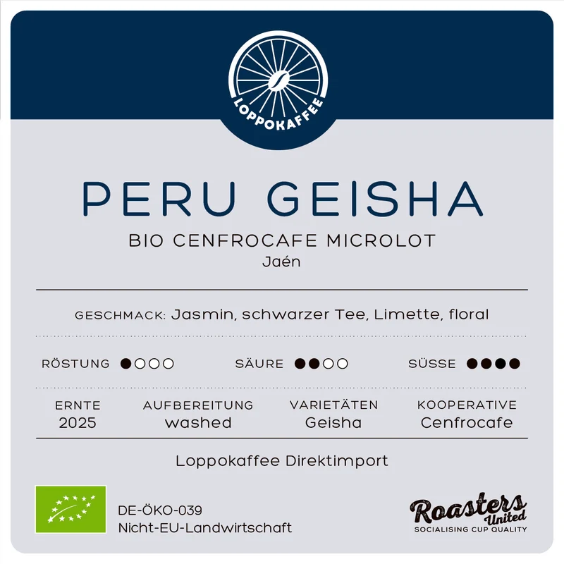 BIO GEISHA PERU Ernte 2025