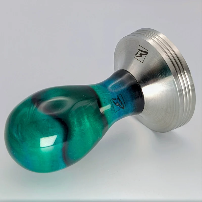 Epoxy Elegance Tamper #23 – Riegelahorn & Petrolgrün