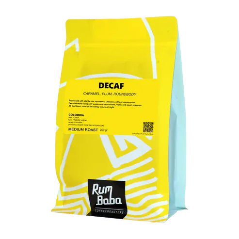 Rum Baba Decaf Colombia – Medium Roast - Karamell, Pflaume, runder Körper