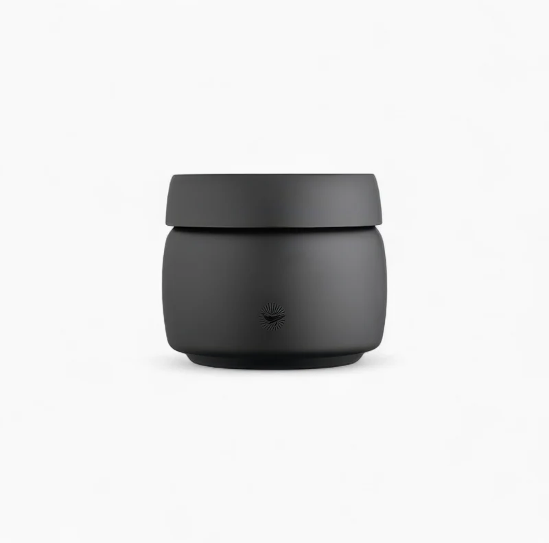 Black Coffee Bean Storage Canister