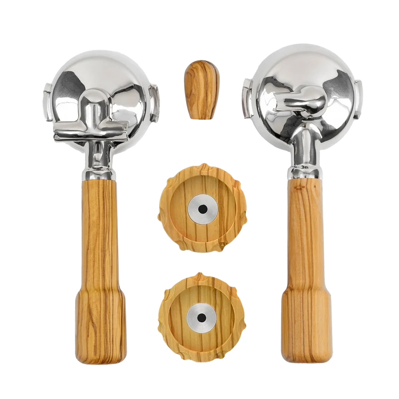 Wiedemann Griffset classic groß für Profitec PRO400 Siebträger Maschine, Olive 1001019 - Kaffeewelt