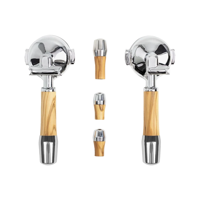 Wiedemann Griffset elegant für ECM Technika / Mechanika IV profi, Technika V, Elektronika II und Synchronika Siebträger Maschinen, Olive 1001004 - Kaffeewelt
