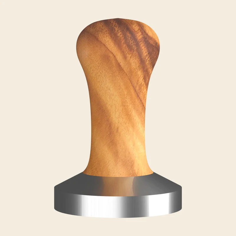 Elba Tamper Olive / Edelstahl