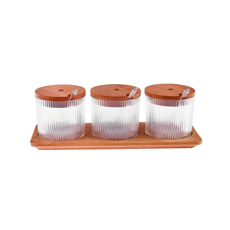 Karaca Massimo Gewürzset Transparent, 3-teilig