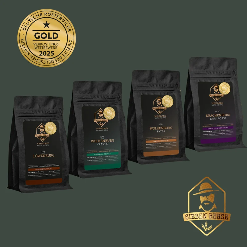 Entdecke vier einzigartige Röstungen – Espresso Probierpaket 4x 250g