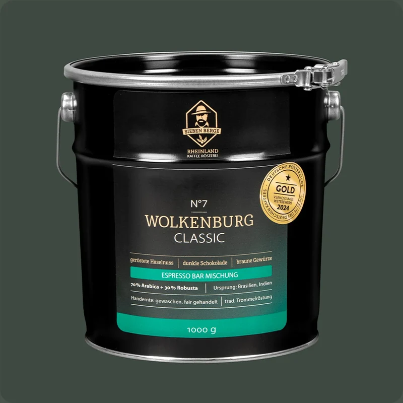 N°7 Wolkenburg Classic Eimer Kaffeebohnen