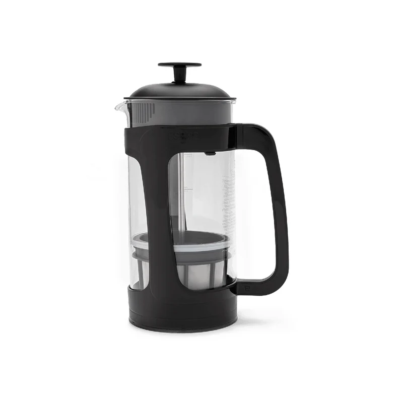 Press P3-32oz Glass and Black Plastic