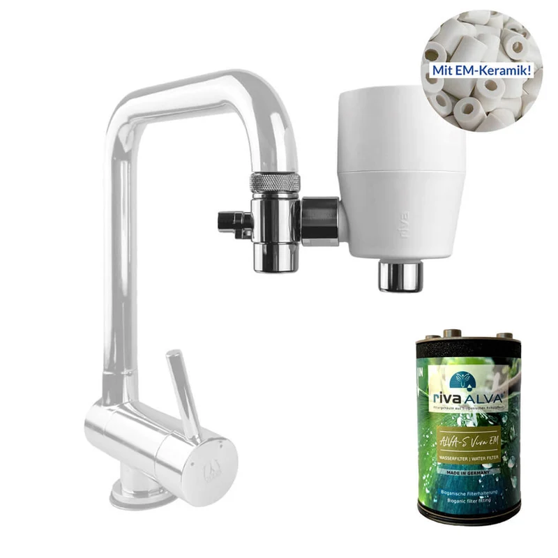 rivaALVA-S Viva EM Wasserhahn Wasserfilter mit EM-Keramik