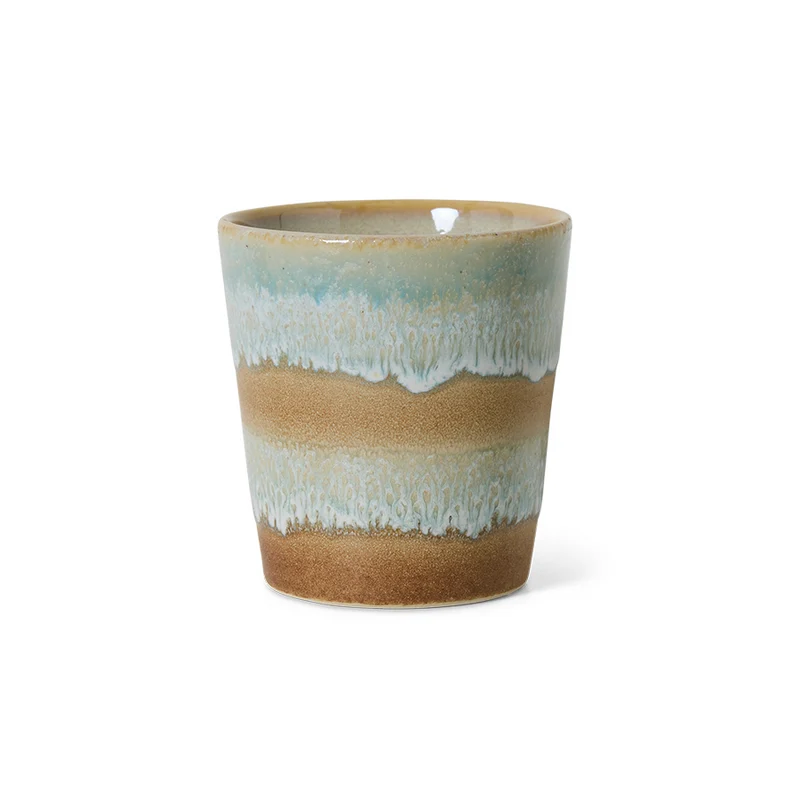 Skyline 70er Jahre Keramik-Kaffeebecher