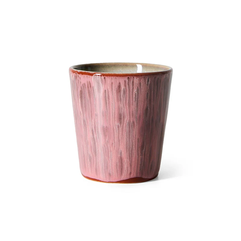 Rhabarber 70er-Jahre Keramik-Kaffeetasse