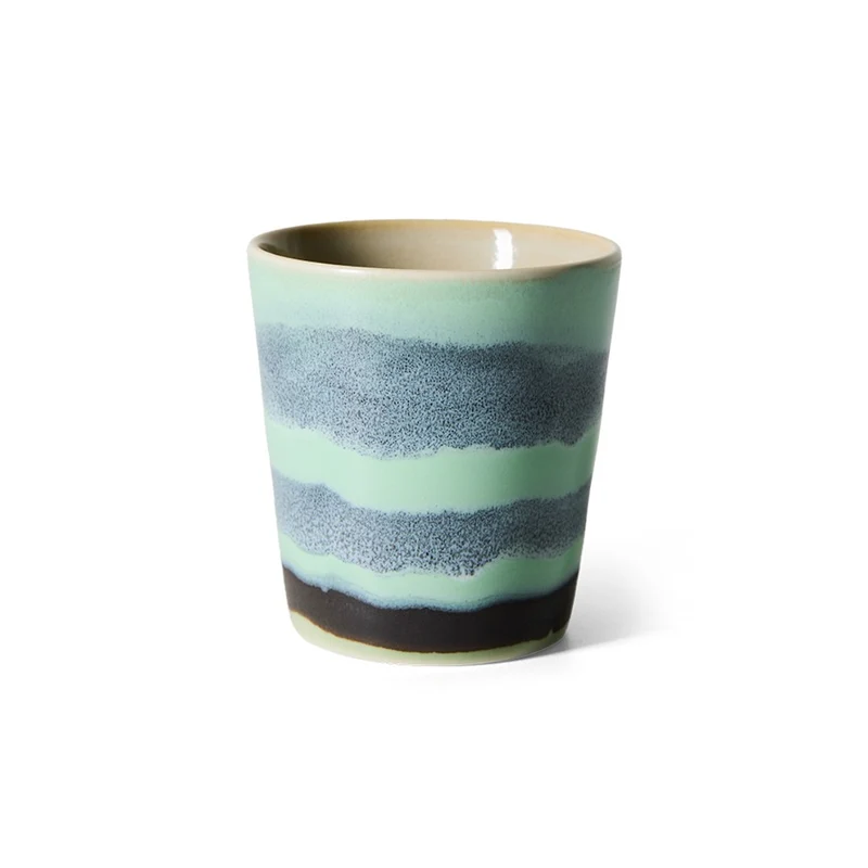 Fluss 70er Jahre Keramik-Kaffeetasse
