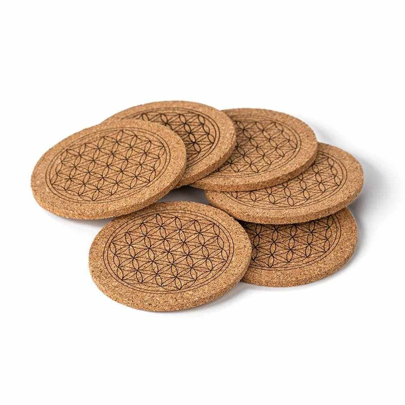 Kork-Untersetzer 6er Set (9,5 cm)