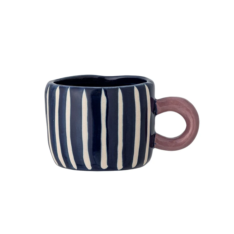 Blaue Nini Streifen Tasse
