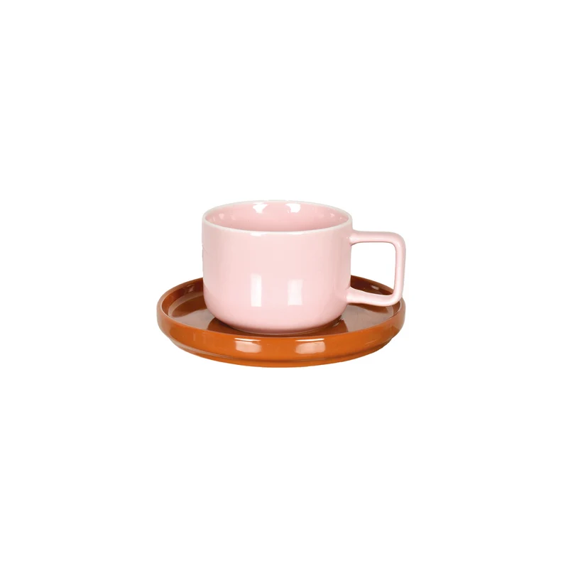 CHIC Untertassentasse Pink Braun