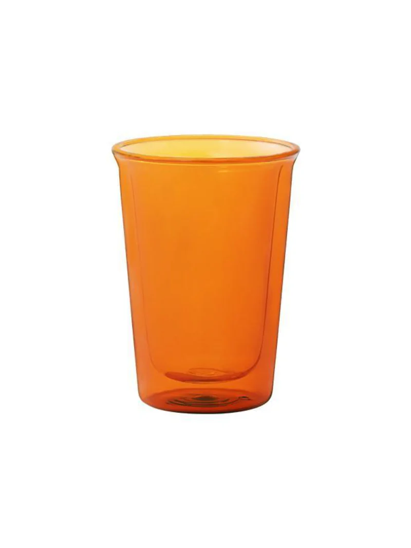 Cast Amber Double Wall Glass 250ml