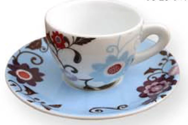Flower Espresso Cup & Saucer Set