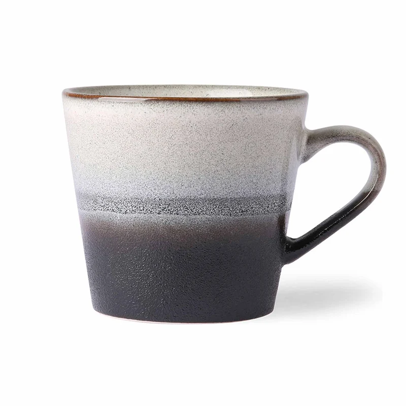 Rock On 70er Jahre Cappuccinotasse aus Keramik