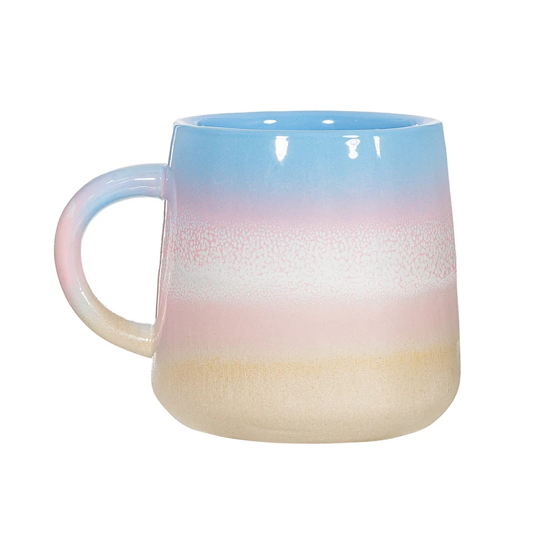 Blau-rosa Pastell-Ombre-Tasse