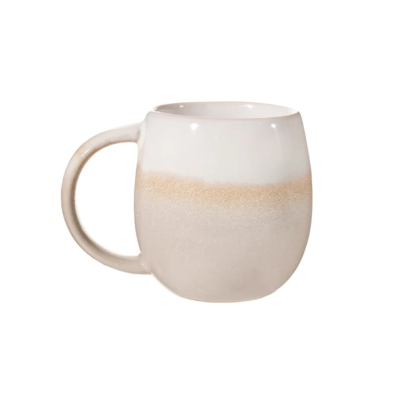 Graue, tauchglasierte Ombre-Tasse