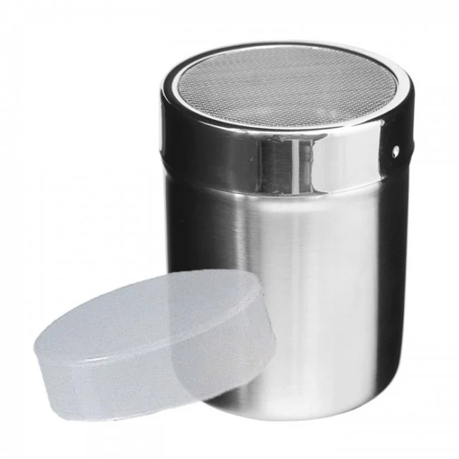 Chocolate shaker with mesh top