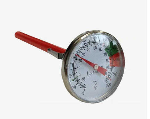 JoeFrex Milchschaum Thermometer aus Edelstahl