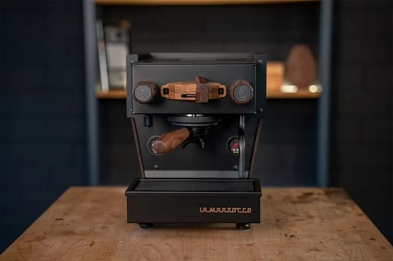 La Marzocco Linea Micra All Black & Walnut Edition by RB Crafts
