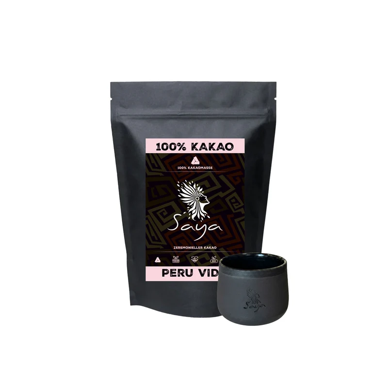 Saya Peru Vida Bio Kakao 260g + Saya Becher