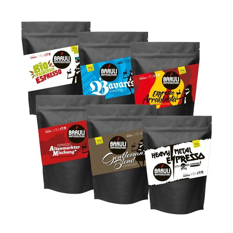 Baruli's Espresso-Probierpaket | 6 x 50g Espresso