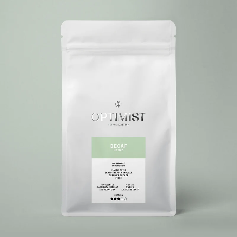Optimist Coffee Decaf Omniroast – Entkoffeinierter Arabica Specialty Coffee aus Oaxaca Mexiko (Sugarcane Process)
