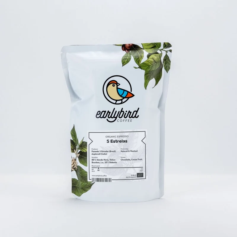 earlybird coffee Bio Espresso 5 Estrelas – Special Edition 250g